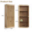 Garde-manger 70,1 po, armoire de rangement avec 4 portes cannelées et tablettes réglables-1429949989