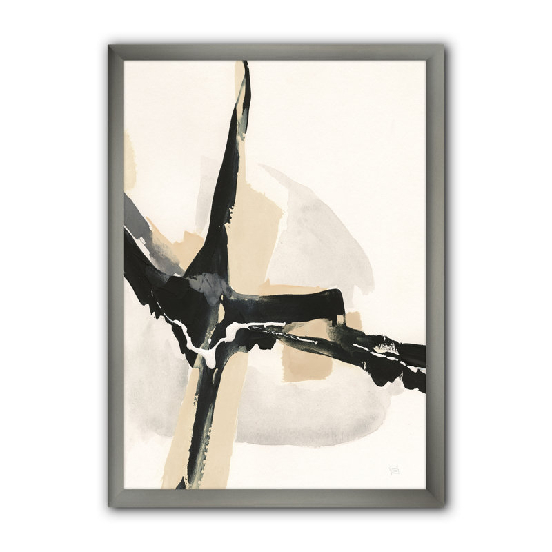 «Creamy Tan Form II», reproduction sur toile encadrée, H 40 po x l 30 po x P 1,5 po, Cadre argenté