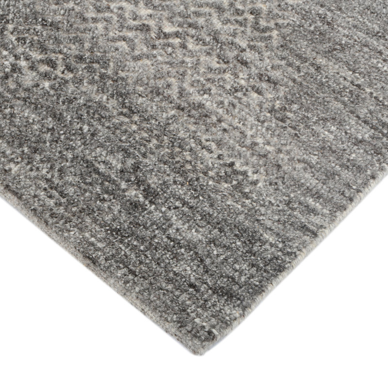 Arlington Moroccan Dark Gray Hand-Knotted Area Rug, Rectangle 8' x 10'