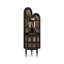 Armoire de coin noire en bois massif