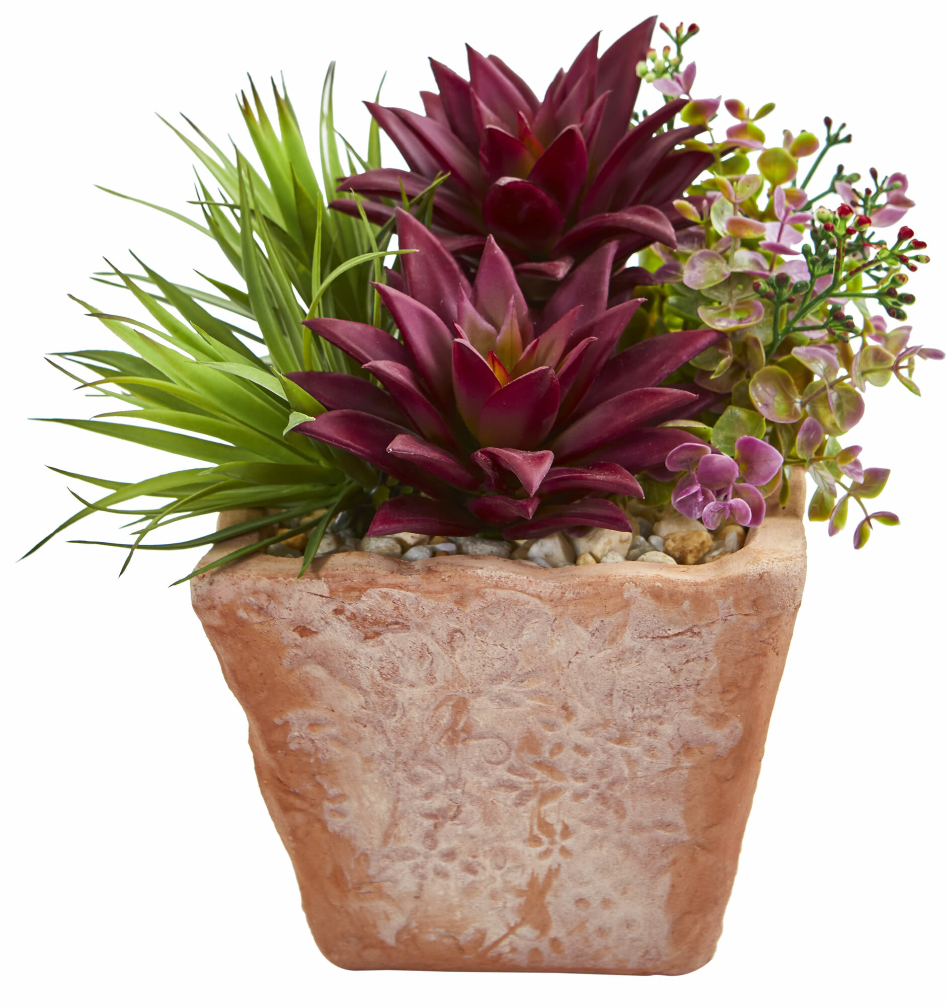 Union Rustic 10'' Faux Cactus Plant in Terracotta Planter | Wayfair