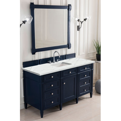 Brittany 60" Single Vanity W/FreePower Wireless Charger