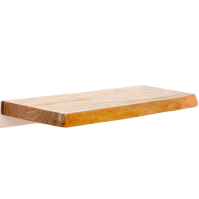 Carsin Irregular Reclaimed Elm Floating Wall Shelf