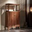 Nouveau meuble d'appoint de coin arrondi de style chinois