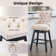 Ismaael Swivel Upholstered Counter Stool
