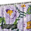 Rideau de douche imperméable à motif floral rétro avec 12 crochets Zebra-1378900214