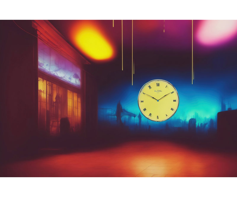 «Persistance of Memory Reimagined 59» par Stephen Chambers, impression sur toile tendue, L 36 po x H 32 po