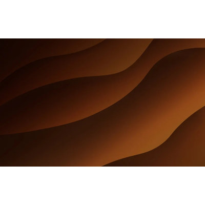 Abstract Dark Brown Wave Wall Mural – Smooth Ombre Flowing Contour Composition in Deep Chocolate Tones