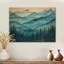 Woodland Peaks II - paysage de montagnes, art mural sur bois de pin naturel-1324376905