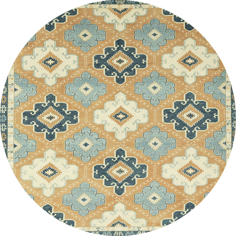 Abstract Indoor Rug, Round 6'
