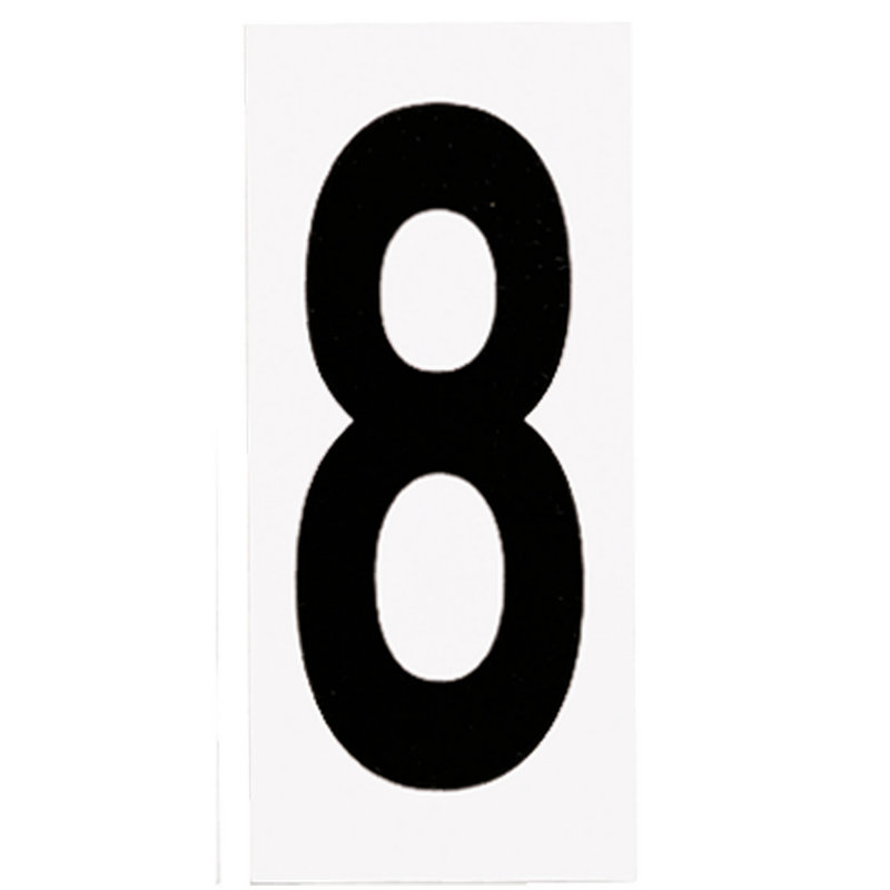 Numéro de maison en plastique Tinsman H 5 ", 8