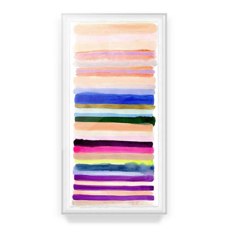 Live Vibrantly By Kristi Kohut, 26" H x 48" W, Floater Frame