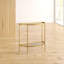 Glass Top End Table