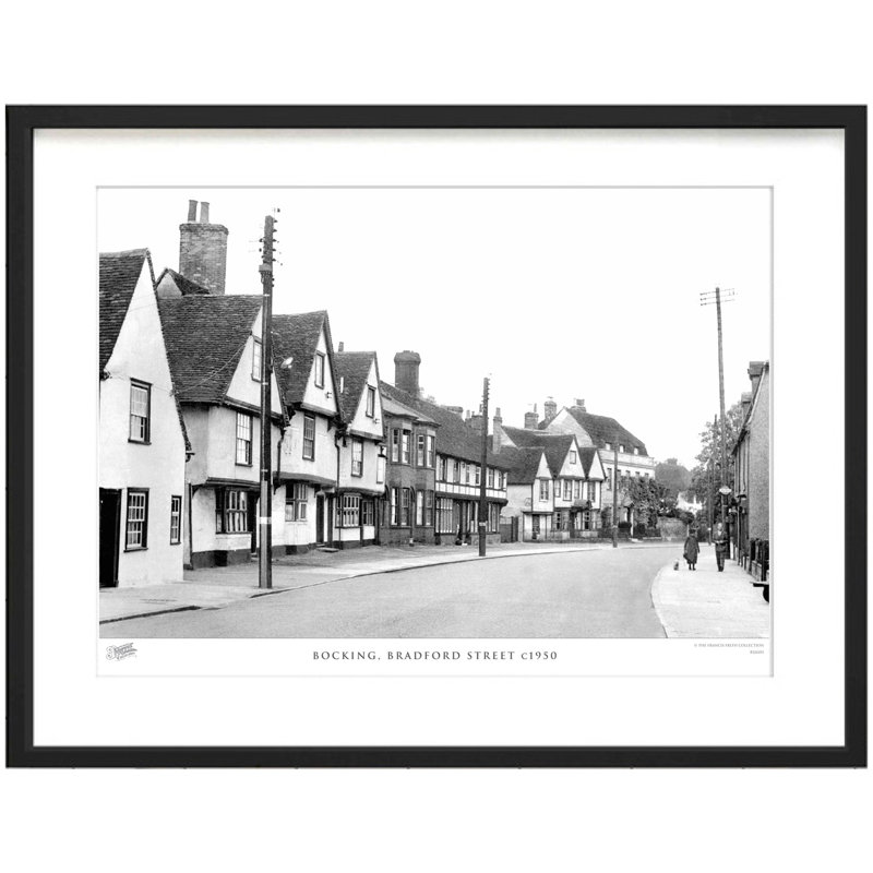 Bocking, Bradford Street C1950 by Francis Frith - Single Picture Frame Print, 60cm H x 80cm W x 2.3cm D