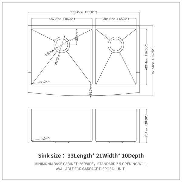 Dimensions du produit