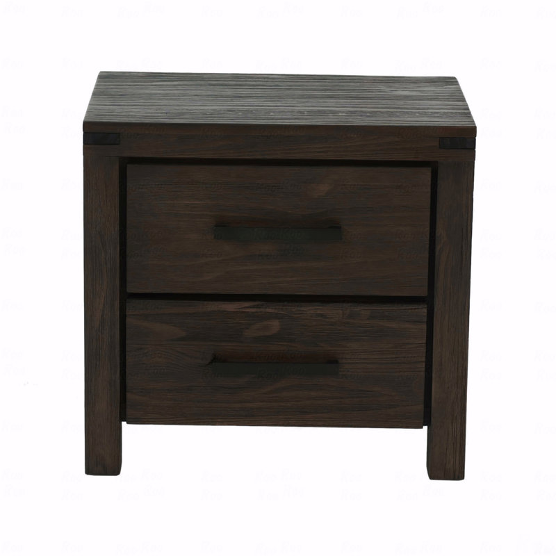 Table de chevet à tiroirs pour chambre à coucher simple (compatible avec table de chevet) Bois massif