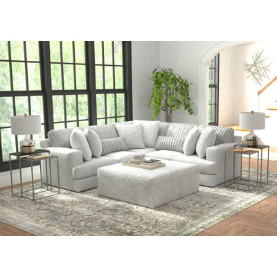Zyyon 2-Piece Fabric L-Shaped Sectional