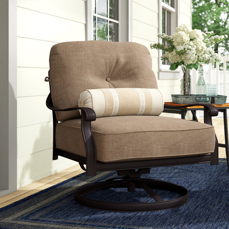 Chaise de patio pivotante avec coussins Lebanon
