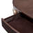 Camellia Field Oval Cocktail Table with Drawer - Warm Pecan