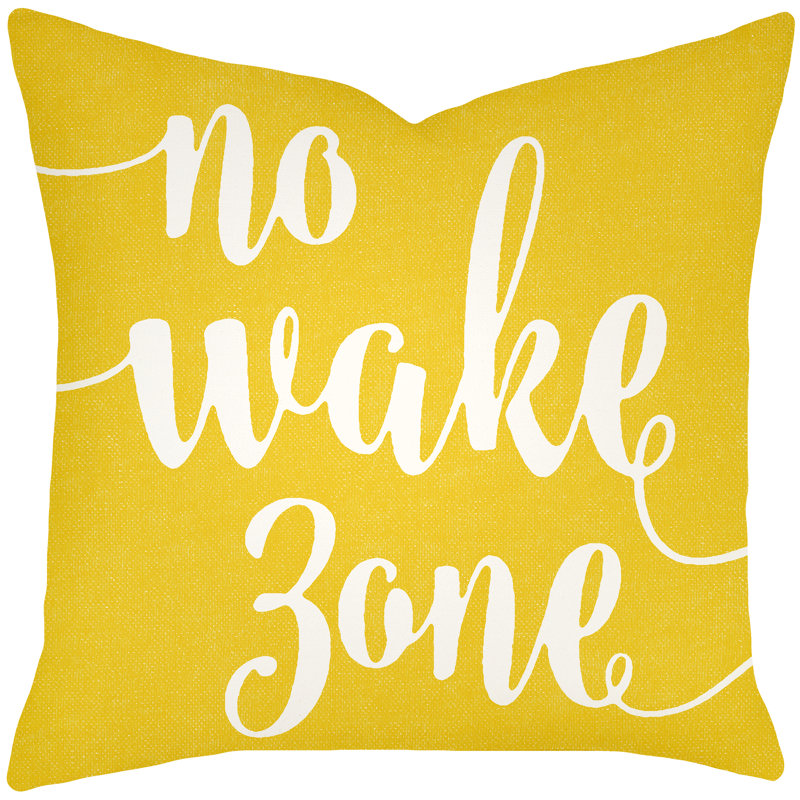 Throw Pillow, 20" H x 20" W, Yellow