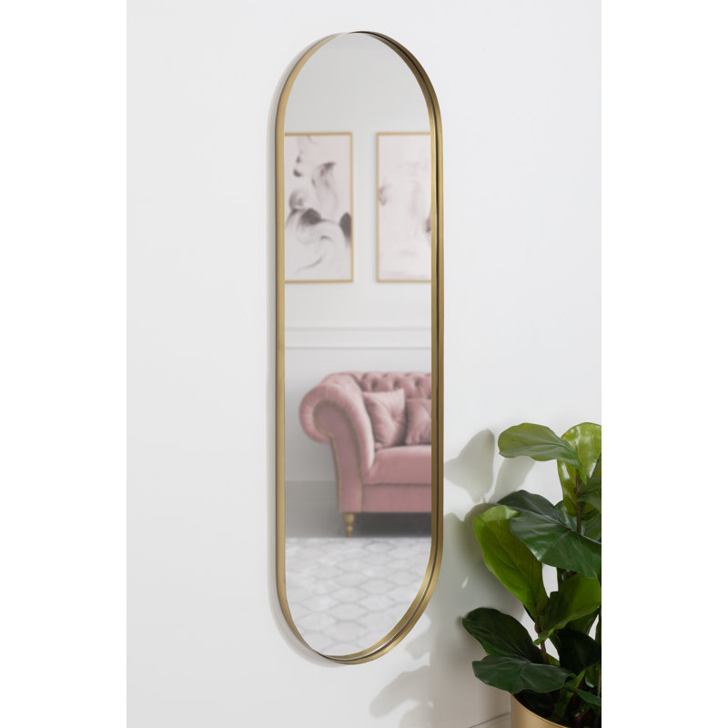 Miroir pleine grandeur Fabron, 48 po x 16 po, Or