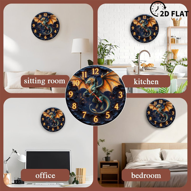 Horloge dragon fantastique
