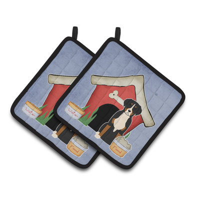 Caroline's Treasures Dog House Polyester Potholder