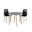 Bola Round Solid Wood Base Dining Table-17953221