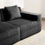 Corduroy In Black - Simple Unboxing, Smooth As Silk Corduroy, Boneless For Optimal Comfort, Spacious Seating Reclining, Removable Throw Pillows No Assembly Hassle, Soft And Warm Material, Cloud