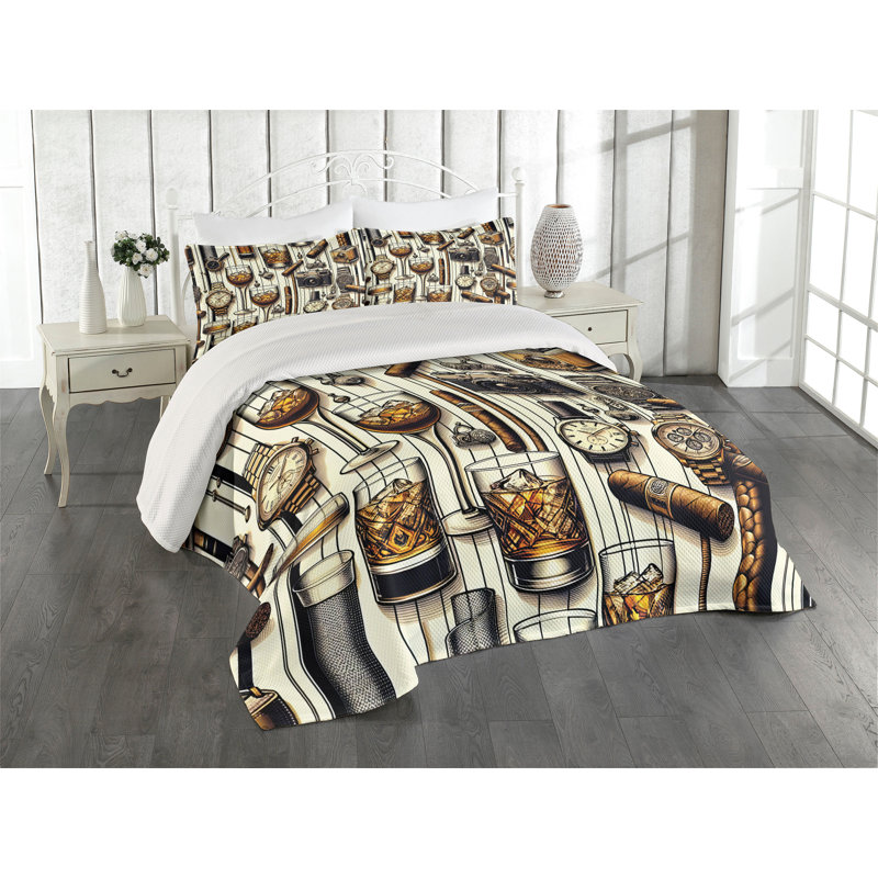 Polyester Coverlet, Queen Coverlet + 2 Standard Shams