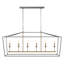 Luminaire suspendu linéaire à 6 lumières pour îlot de cuisine Joree-63989333