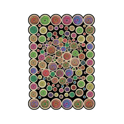 Premium Hall Carpet (3.3 x 6.6 ft), 100% Polyester, 0.3 in Pile Height | Antibacterial, Non-Slip PVC Dot Underside, 650 g/m² | Durable Woven Design, 3D Digital Printing, Machine Washable, Ideal for Home Décor