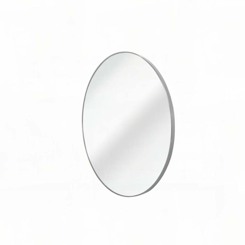 Miroir mural pour salle de bain, 36 po x 36 po, Argent argent