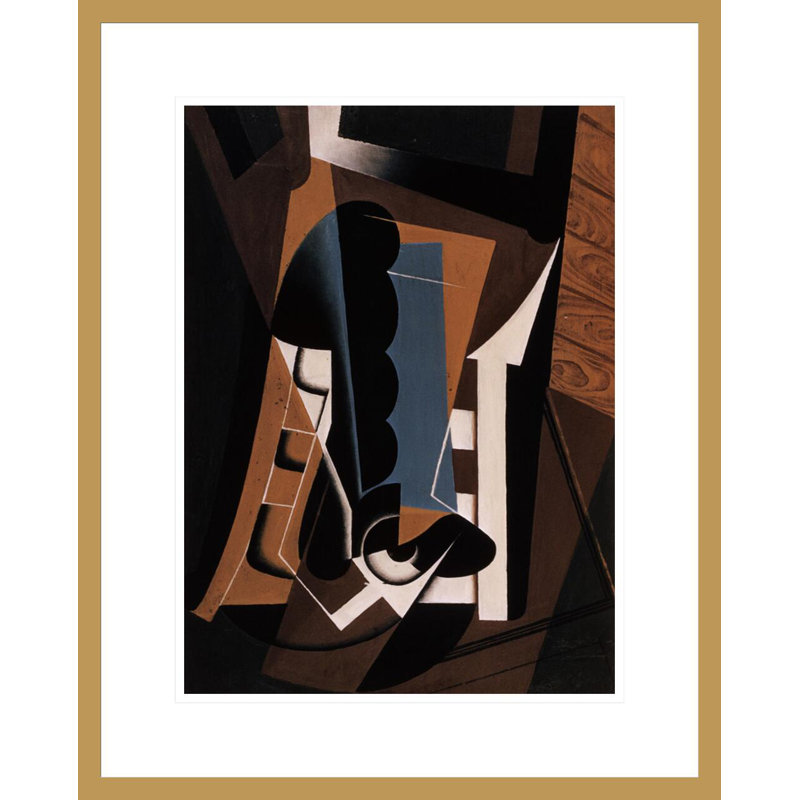 «Still Life on a Chair» par Juan Gris, impression giclée sur cadre, H 21,75 po x l 17,48 po