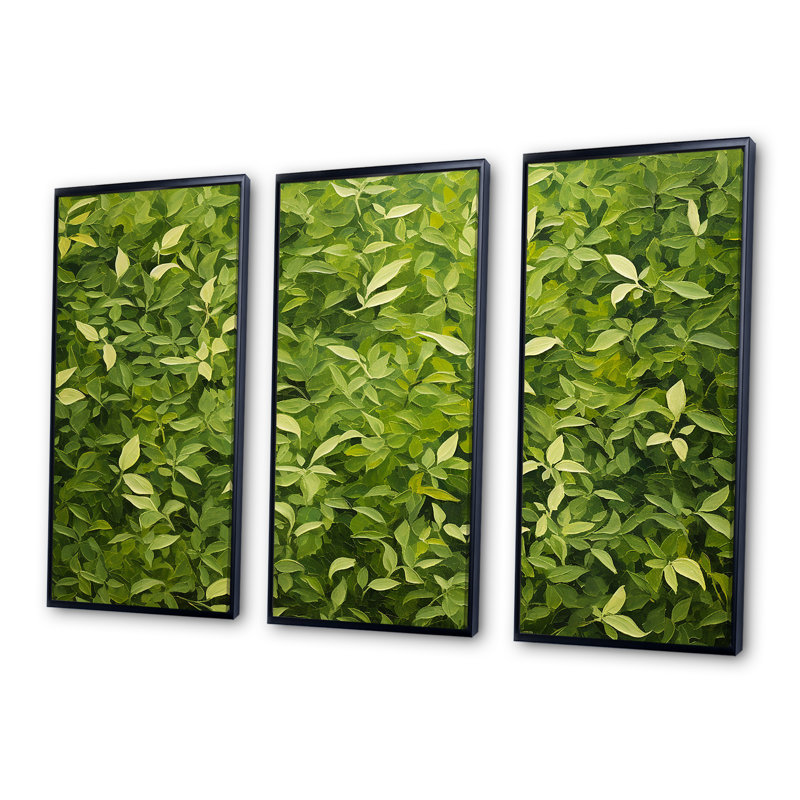Herbes, origan, teintes 2 - Art floral, Cadre flottant noir, H 28 po x l 36 po