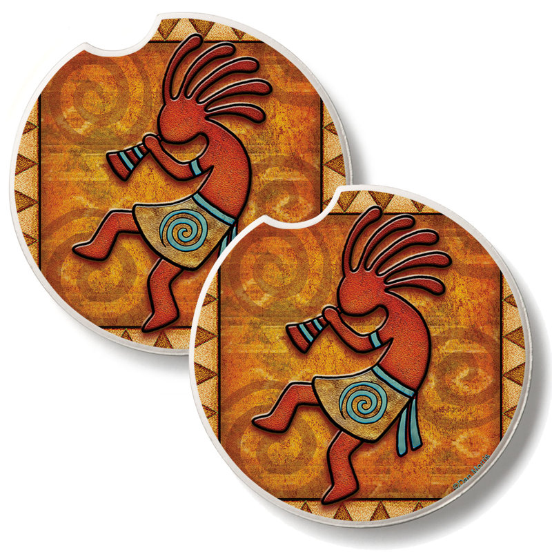Ensemble de 2 sous-verres SW Kokopelli