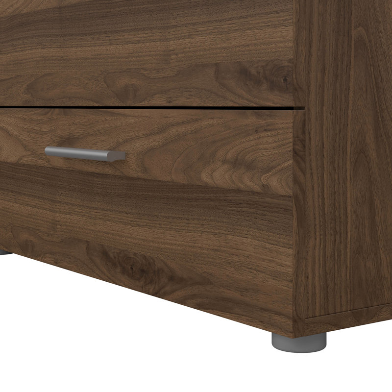 Gianna 8 Drawer 55.12" W Double Dresser, Walnut