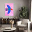 Oiseau volant coloré abstrait, oiseau moderne coloré, art mural-129007559