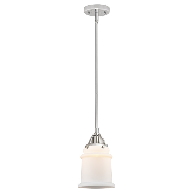 Nouveau 2 - Alvi - Mini-luminaire suspendu avec tige 1 lumière - Ampoule DEL - - Abat-jour, H 43,5 po x l 6 po x P 6 po