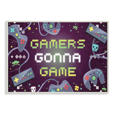 " Gamers Gonna Game Fun Kids Video Game Phrase " by Arrolynn Weiderhold