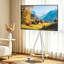 Unfinished TV Stand for TVs up to 75" with Fireplace Included-1853303465