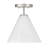 Hashimoto 1-Light Mini-Pendant or Semi-Flush in Satin Nickel-1145951838