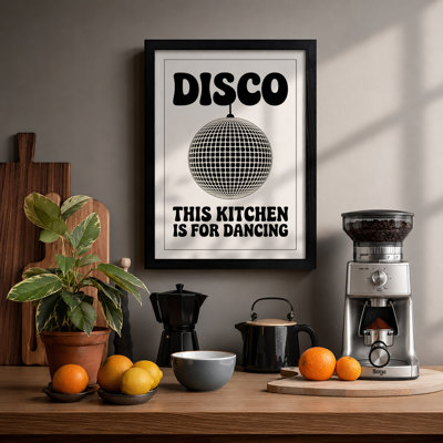 Disco Kitchen Typography - Print