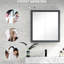 Armoire de salle de bain avec miroir et tablettes réglables, 27 po x 30 po, blanc. Miroirs à double porte. Fixation murale pour une utilisation efficace de l'espace. Fabrication. Miroir pour pharmacie l 27,25 po x P 6,75 po x H 29,75 po
