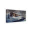 «Covered Bridge Snow» par Ferhart, affiche vintage sur toile tendue-26108696