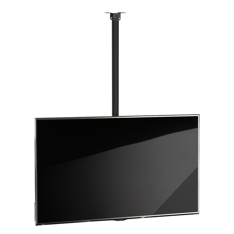 Southa Black Ceiling Mount for 26"-55" Plasma/LED with Shelving, Holds up to 40 kg