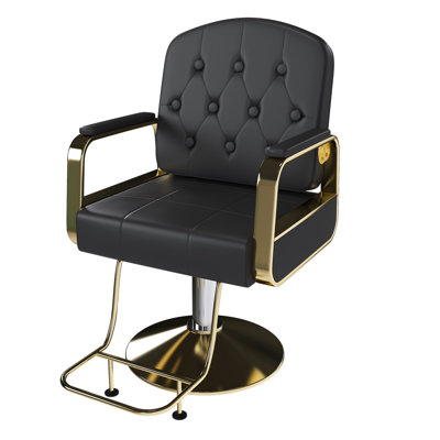 Hydraulic Salon Chair 360° Swivel - Professional Barber Stylist Chair With Pump