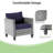 Regi 5 - Person Patio Wicker Conversation Set with Cushions and Rocking Swivel Chairs-15913215-15913210
