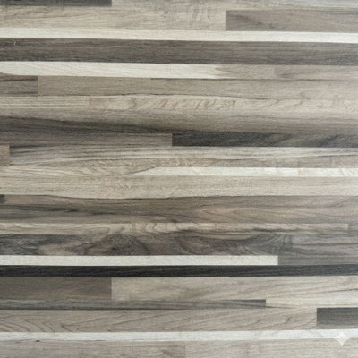 Woven Trends Vinyl 12" x 12" x 1.2" Contemporary Design  Peel and Stick Floor Tile Stickers