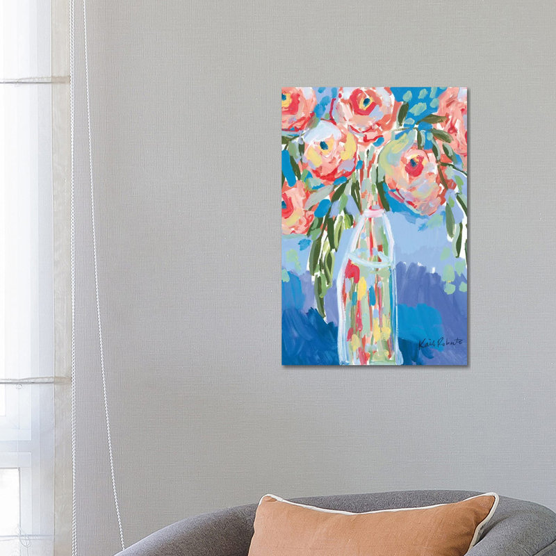 Watermelon Blooms by Kait Roberts - Wrapped Canvas Print, 66.04cm H x 45.72cm W x 1.91cm D